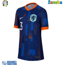 Nizozemska Matthijs de Ligt #3 Gostujuci Dres za Ženska EP 2024 Kratak Rukav